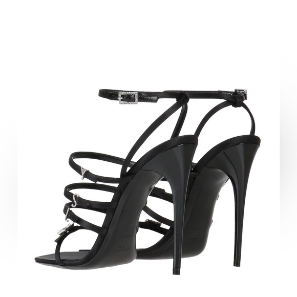 Saint Laurent Black Heels Polished Leather Sophistication - Picture 2 of 4